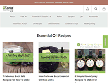 Tablet Screenshot of lovingessentialoils.com